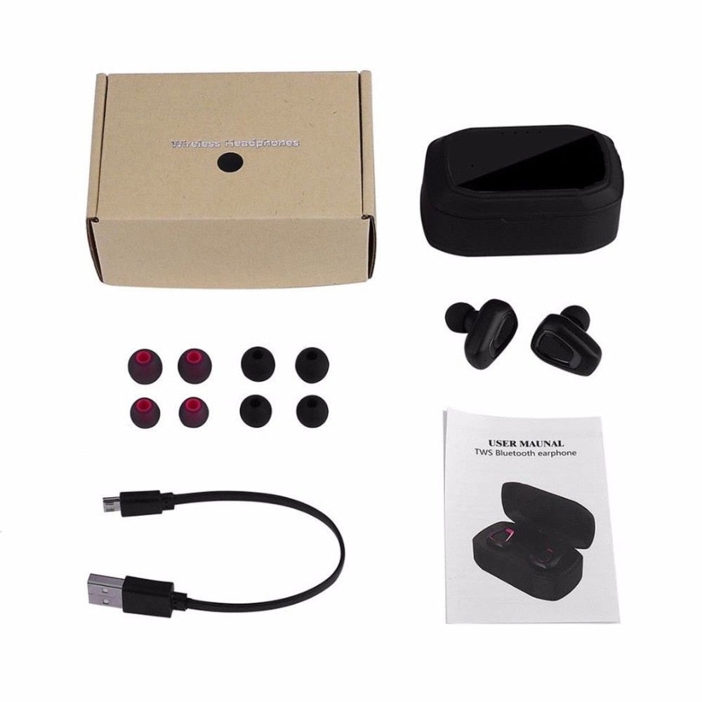 Wireless Sport Earbuds With Charging Case for Workouts