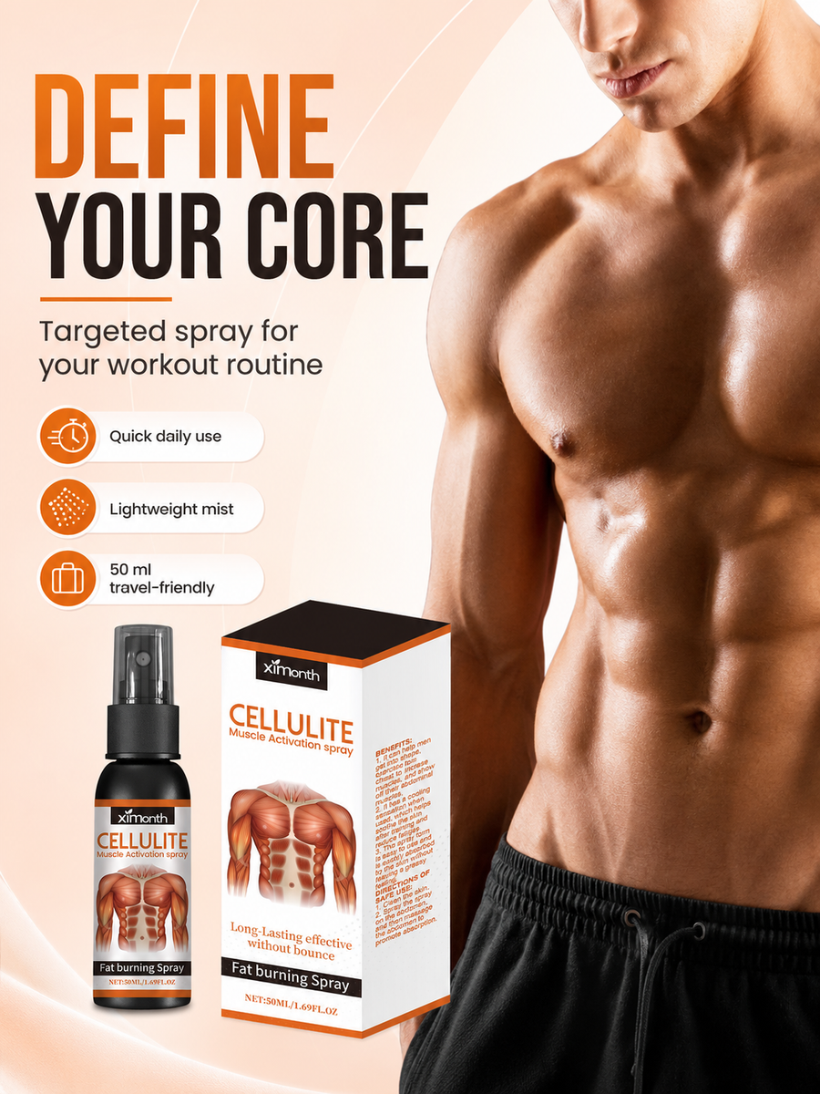 Muscle Activation Spray — Tighten & Shape Abs, No Greasiness