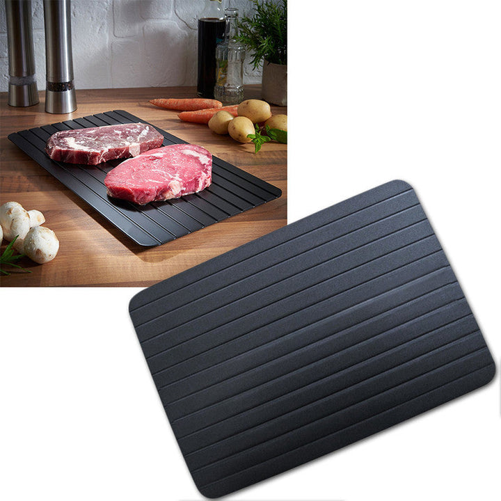 Aluminum Defrosting Tray: Thaw Meat and Fish, No Power