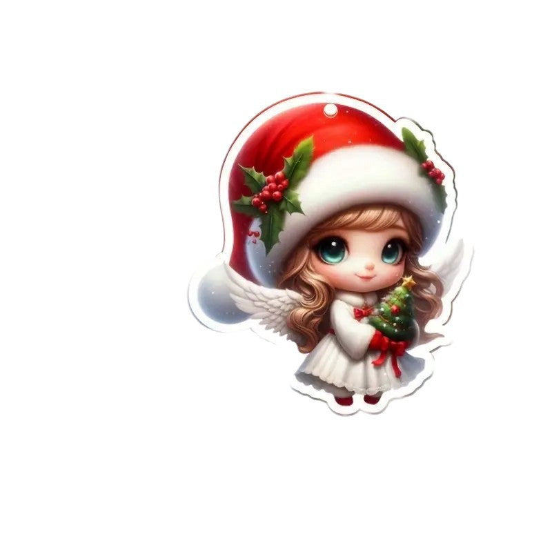 Acrylic Christmas Ornaments: Whimsical Fairy Tree Decor