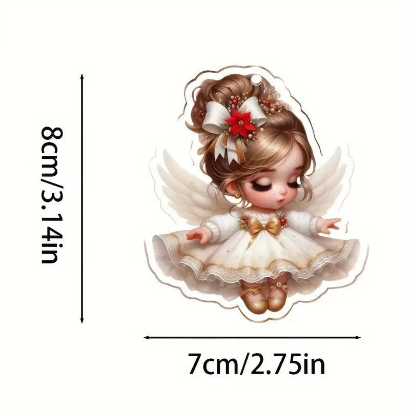 Acrylic Christmas Ornaments: Whimsical Fairy Tree Decor