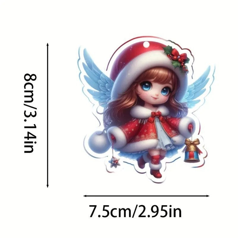 Acrylic Christmas Ornaments: Whimsical Fairy Tree Decor