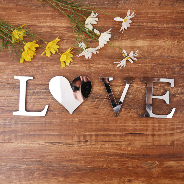 Acrylic Mirror Letters for Eye-Catching Wall Decorations