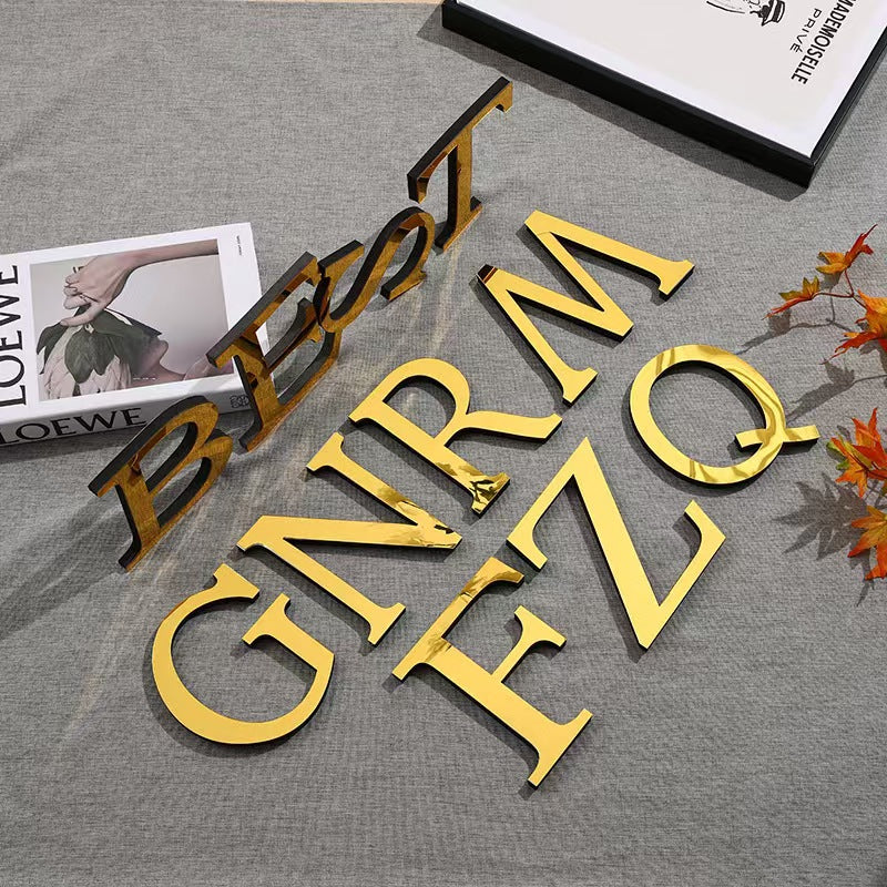Acrylic Mirror Letters for Eye-Catching Wall Decorations