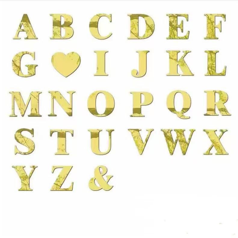 Acrylic Mirror Letters for Eye-Catching Wall Decorations