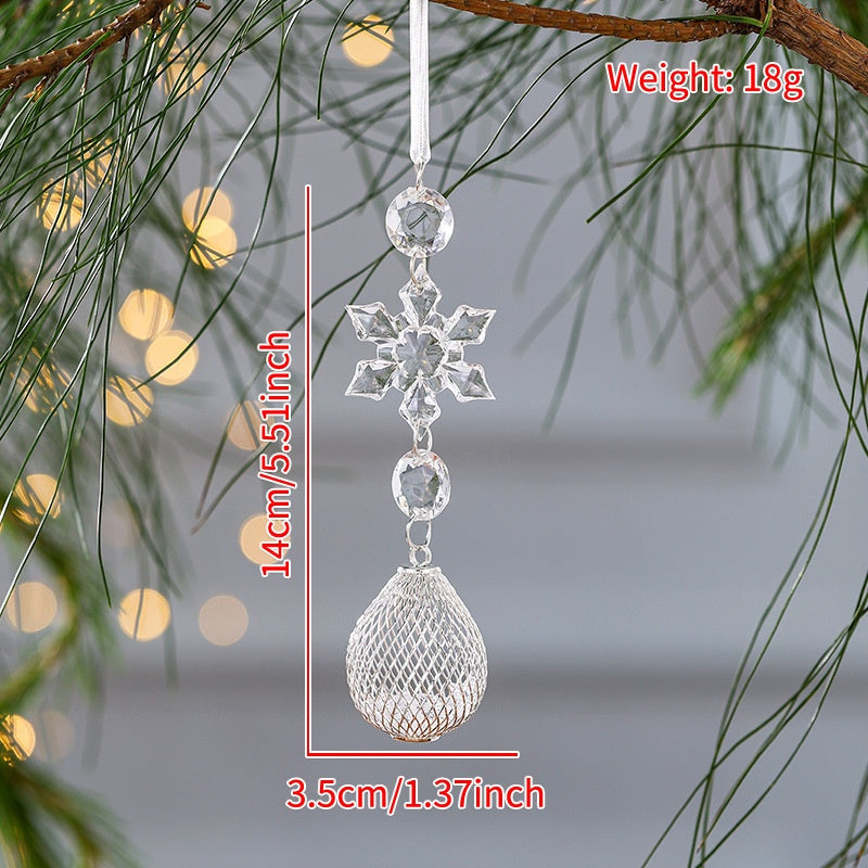Crystal Christmas Tree Ornaments | Winter Sparkle