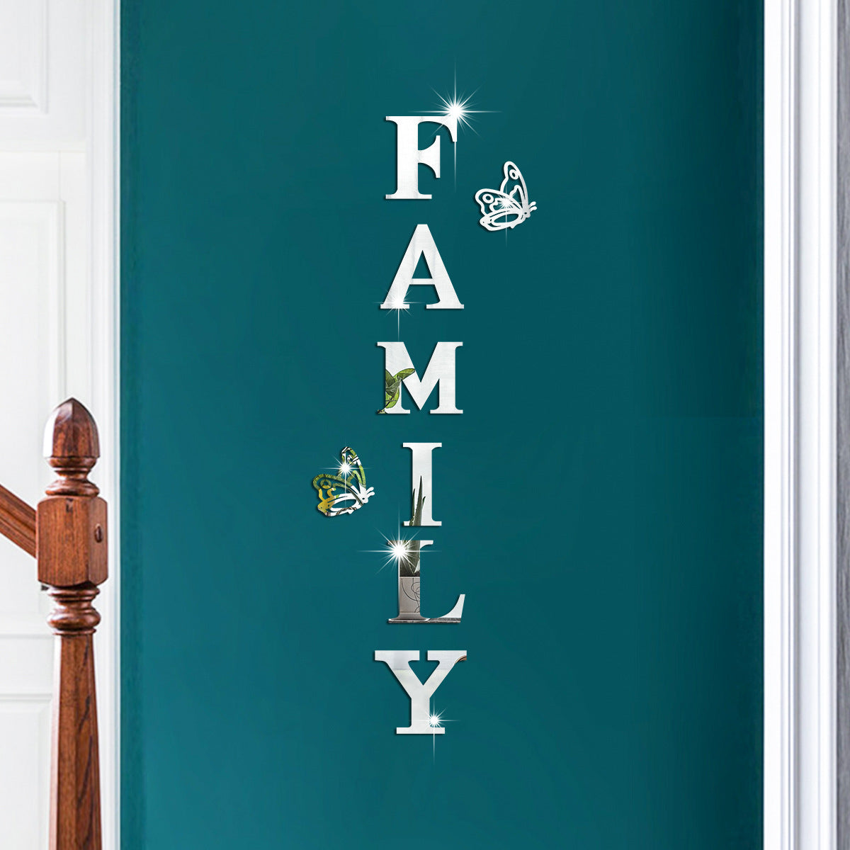 Acrylic Family Wall Stickers for Elegant Home Entryways
