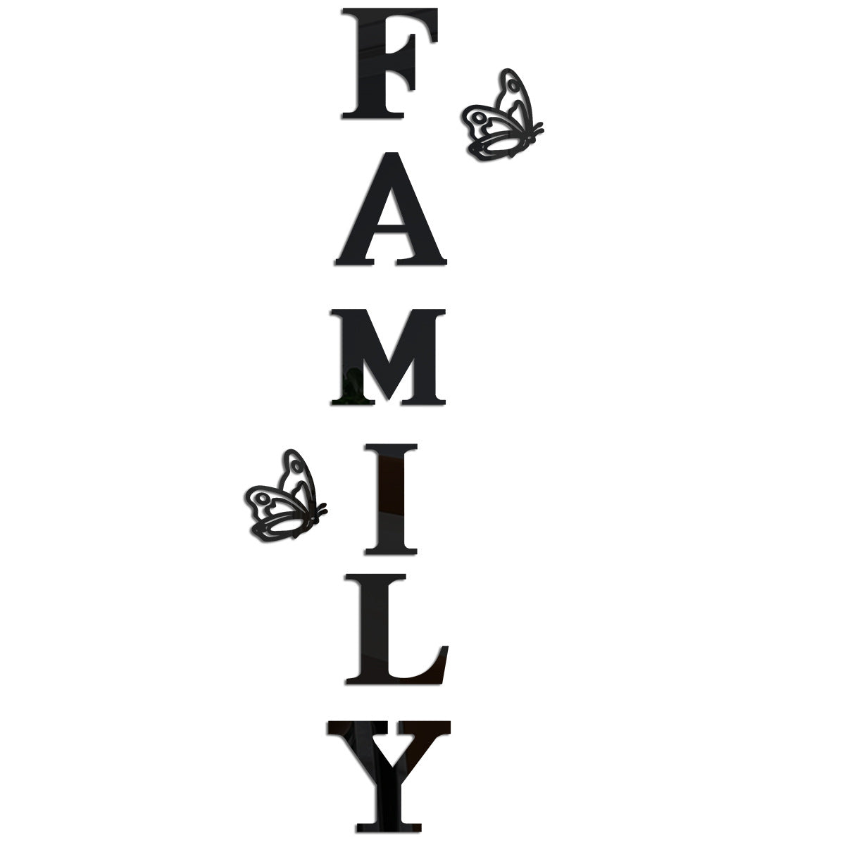 Acrylic Family Wall Stickers for Elegant Home Entryways