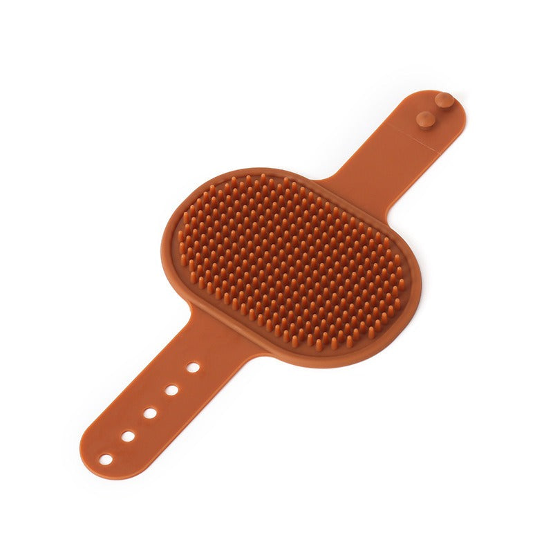Silicone Pet Bath Brush for Gentle Deep-Cleaning Grooming