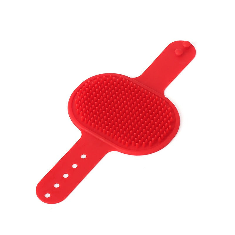 Silicone Pet Bath Brush for Gentle Deep-Cleaning Grooming