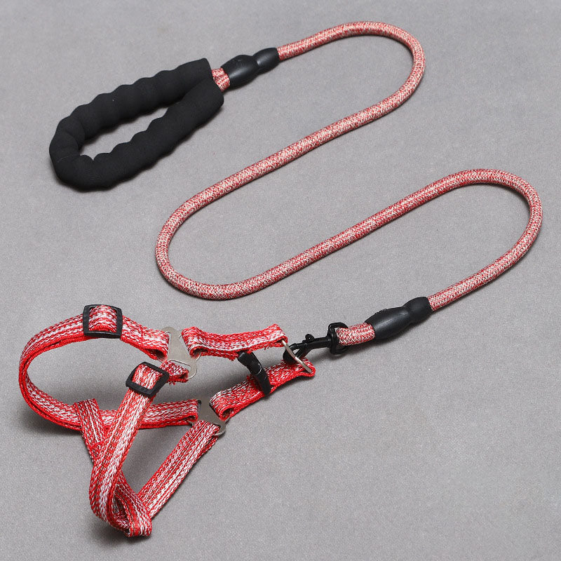 Adjustable Dog Harness and Leash Set for Easy Walks