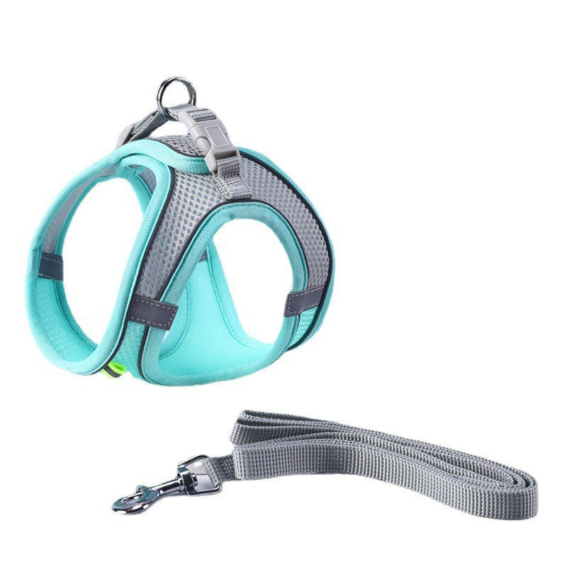 Reflective Pet Harness and Leash Set for Safer Walks