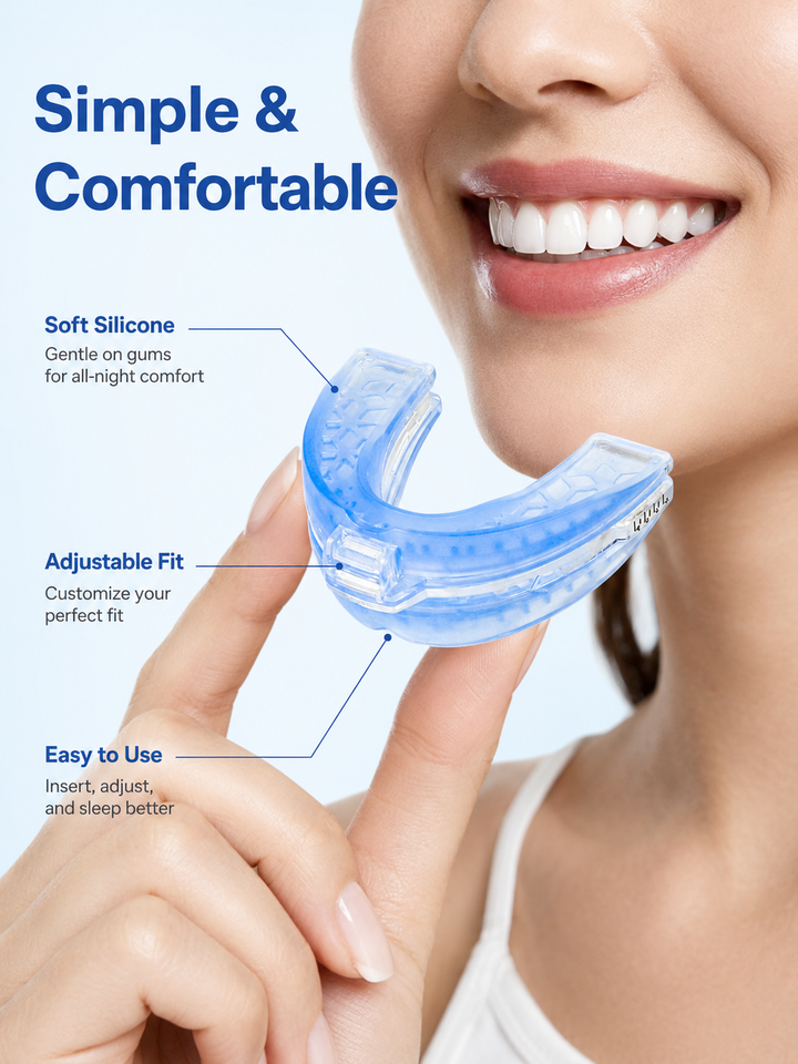 Silicone Anti-Snore Mouthpiece – Adjustable Night Guard