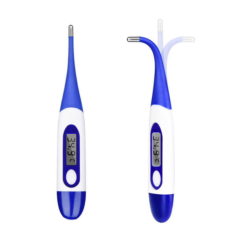Digital Thermometer With Flexible Tip for Family Use