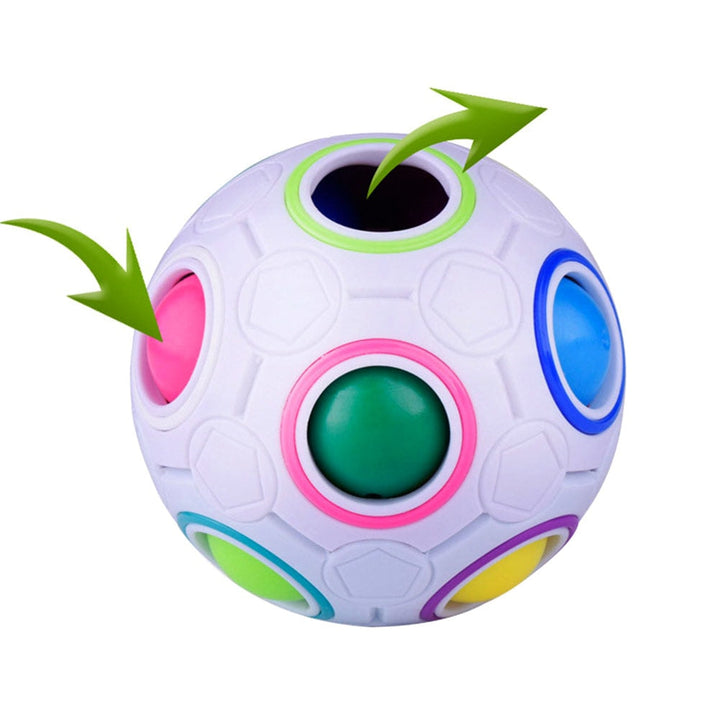 Rainbow Puzzle Ball Toy for Screen-Free Focus Play