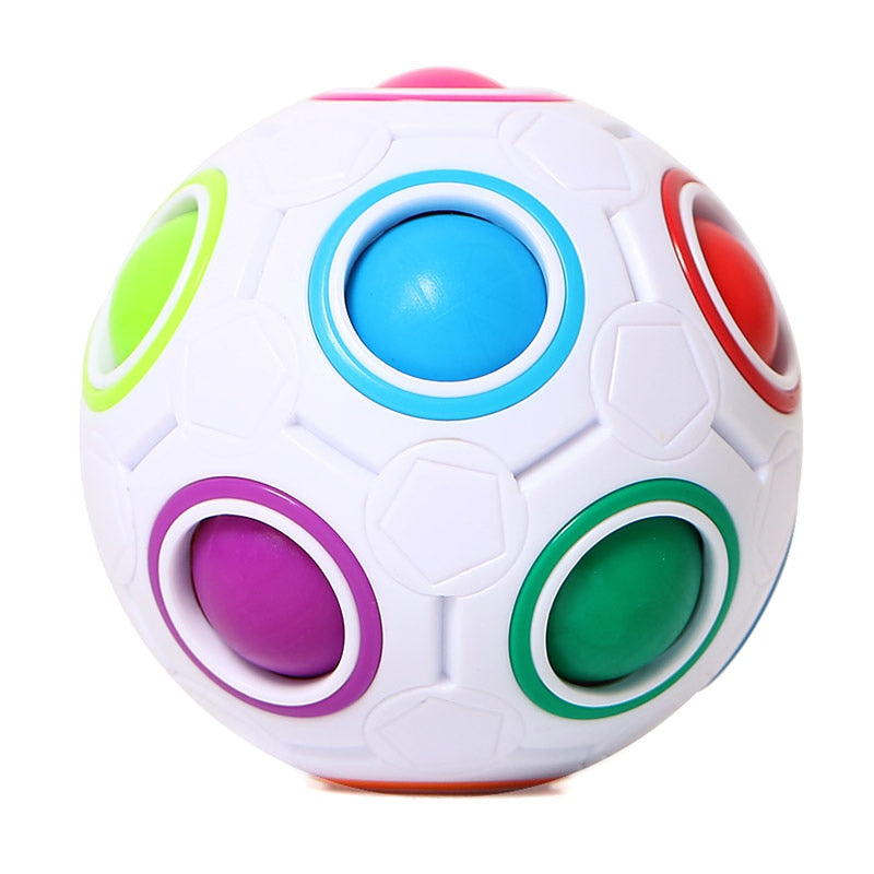 Rainbow Puzzle Ball Toy for Screen-Free Focus Play