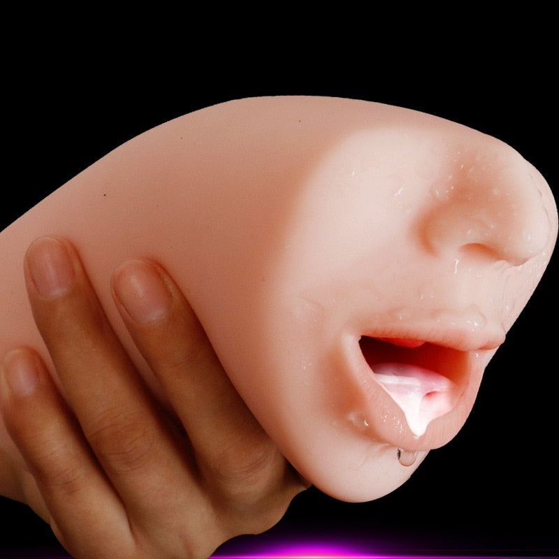 Realistic Pocket Masturbator with Deep Throat Texture