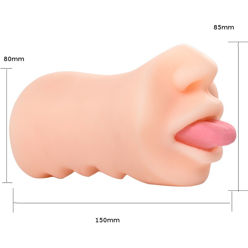 Realistic Pocket Masturbator with Deep Throat Texture