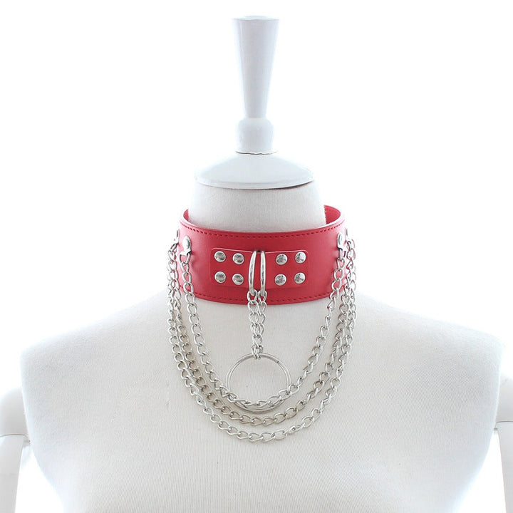 Pink Chain Collar Choker for Flirty Roleplay Looks