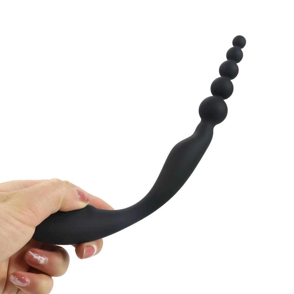 Silicone Anal Bead Plug for Flexible, Varied Stimulation