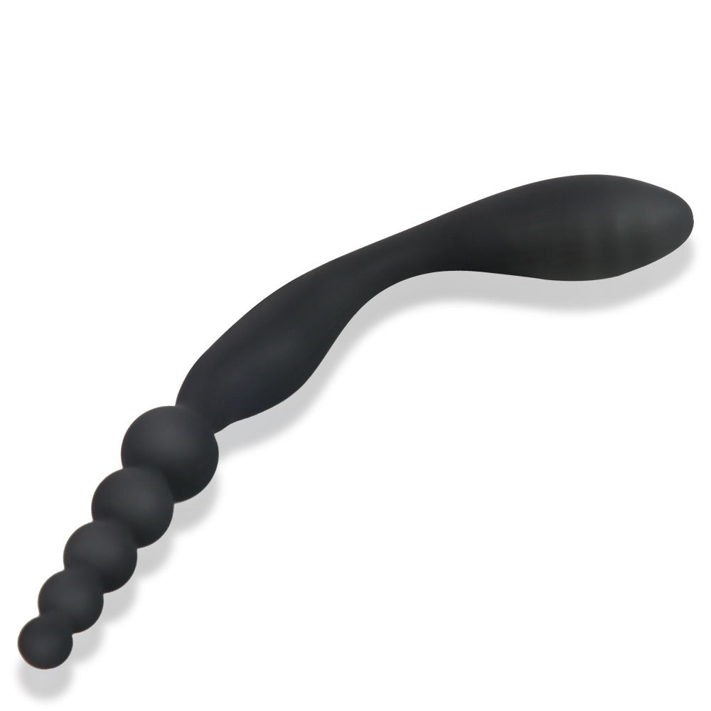 Silicone Anal Bead Plug for Flexible, Varied Stimulation
