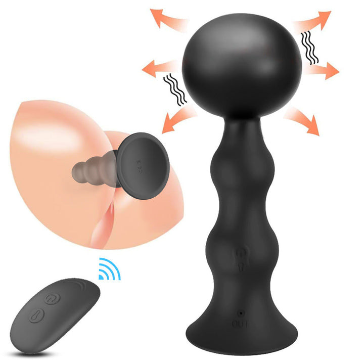 Remote Control Vibrating Anal Plug With 10 Vibration Modes