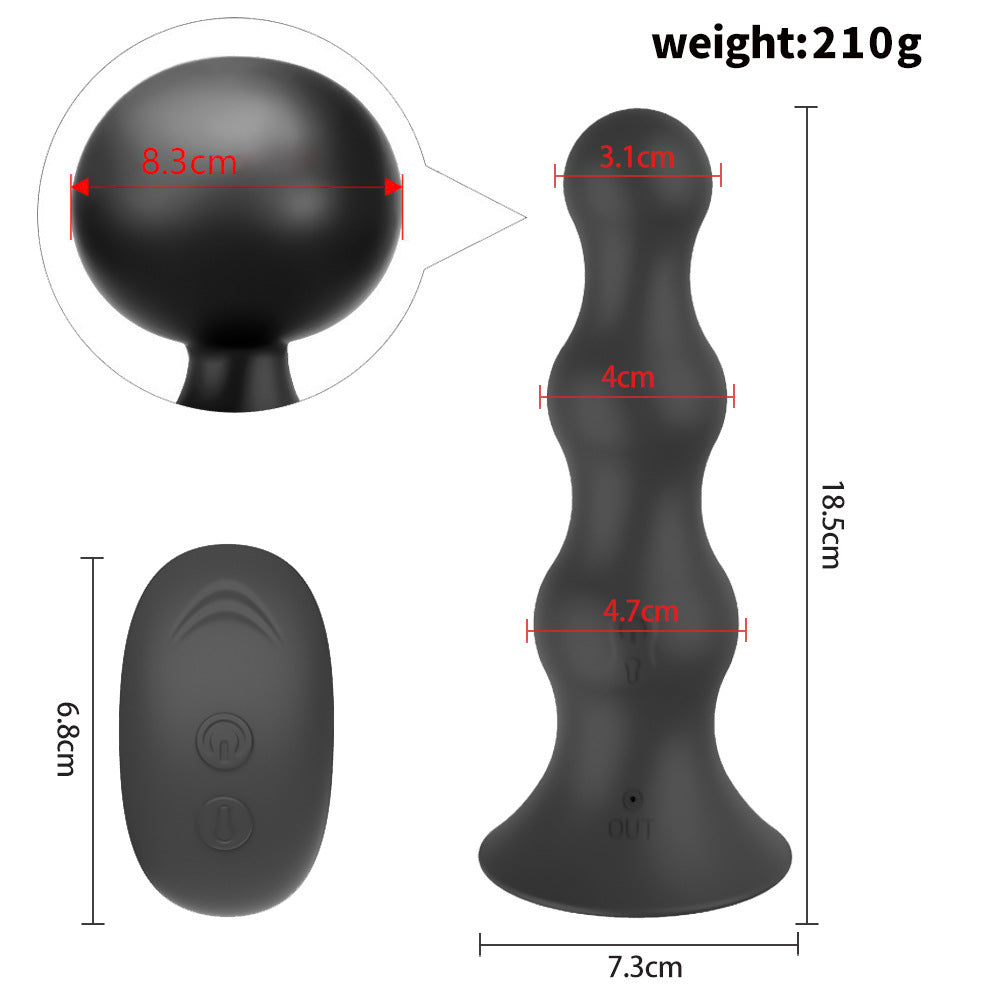 Remote Control Vibrating Anal Plug With 10 Vibration Modes