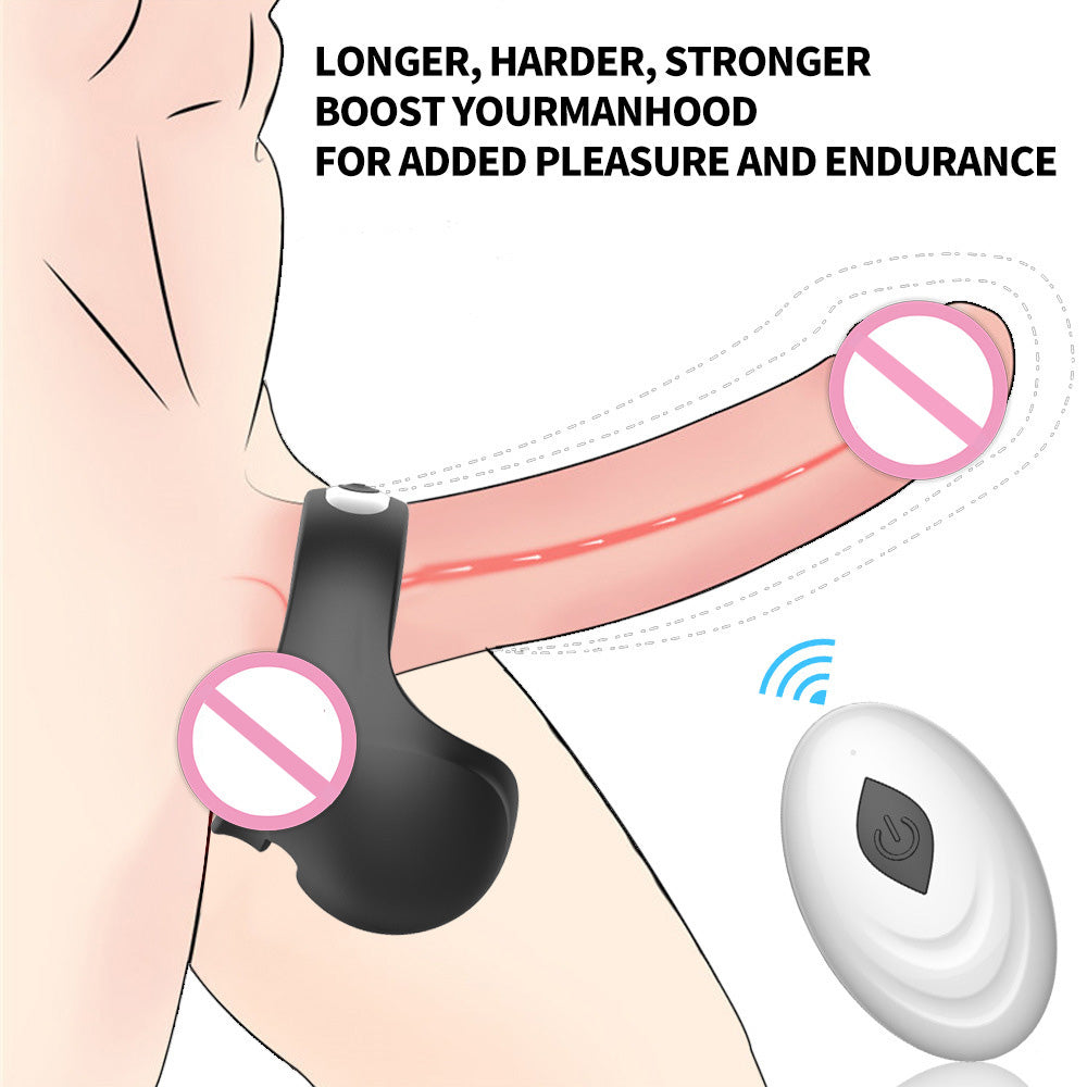 Remote Control Silicone Vibrating Ring for Couples