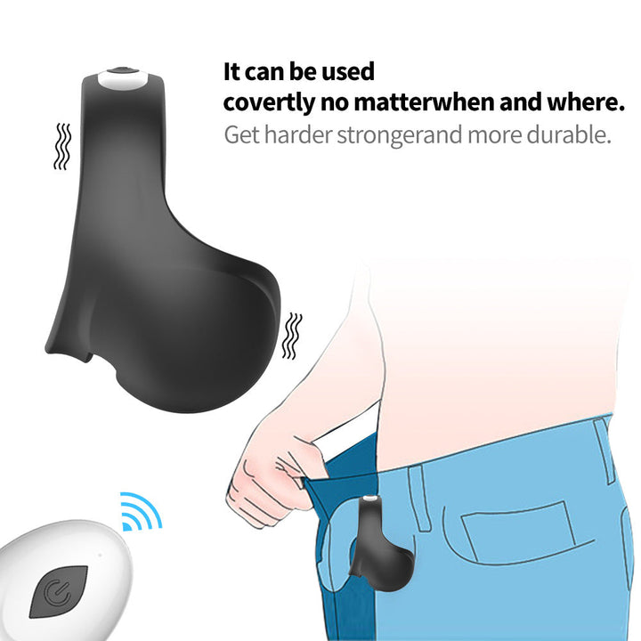 Remote Control Silicone Vibrating Ring for Couples