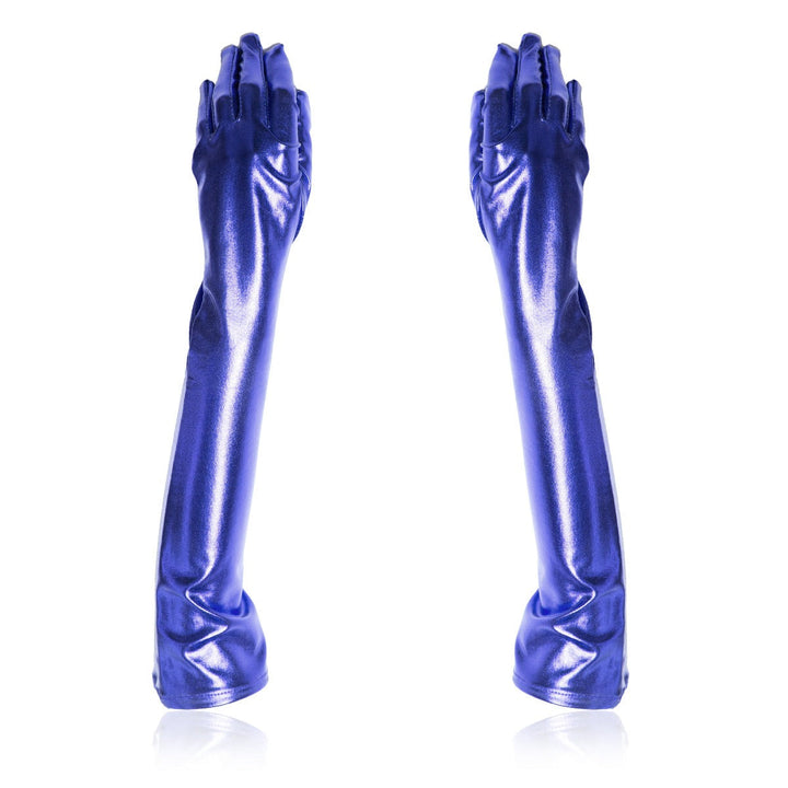 Opera-Length Glossy Gloves for Dramatic Costumes