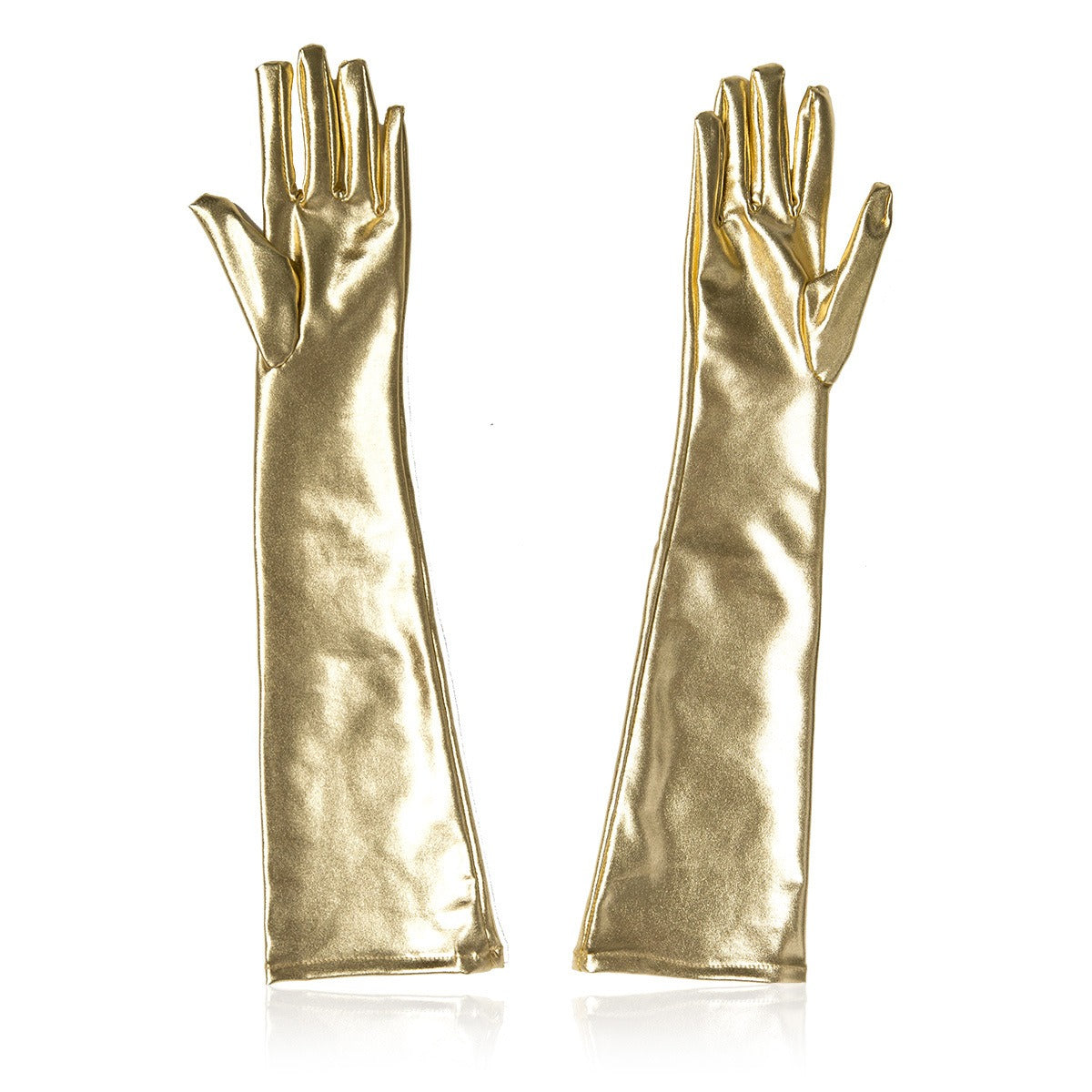 Opera-Length Glossy Gloves for Dramatic Costumes