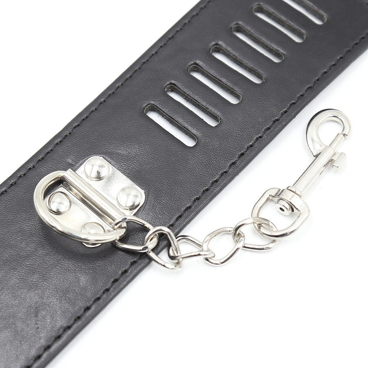 Leather Handcuffs for Adjustable Couple Play Together