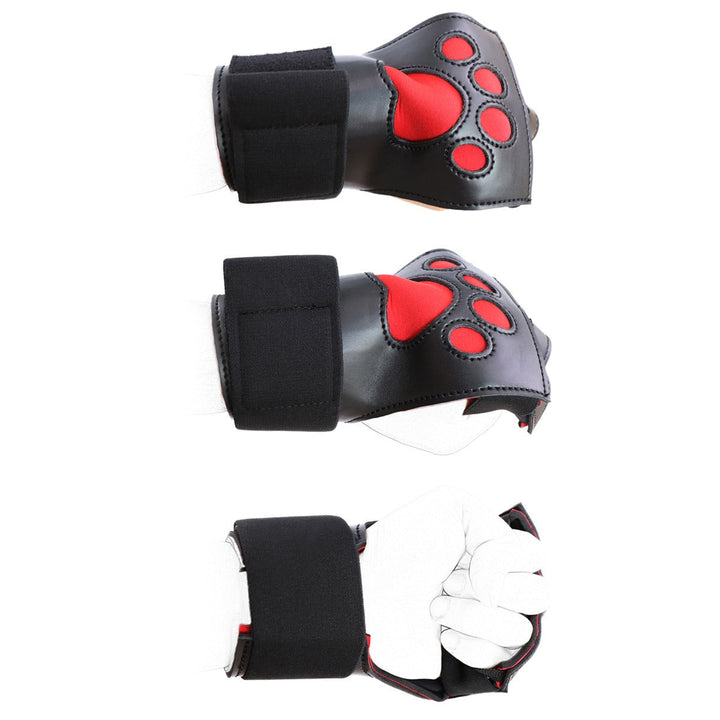 Paw-Print Wrist Cuffs for Playful Roleplay Styling