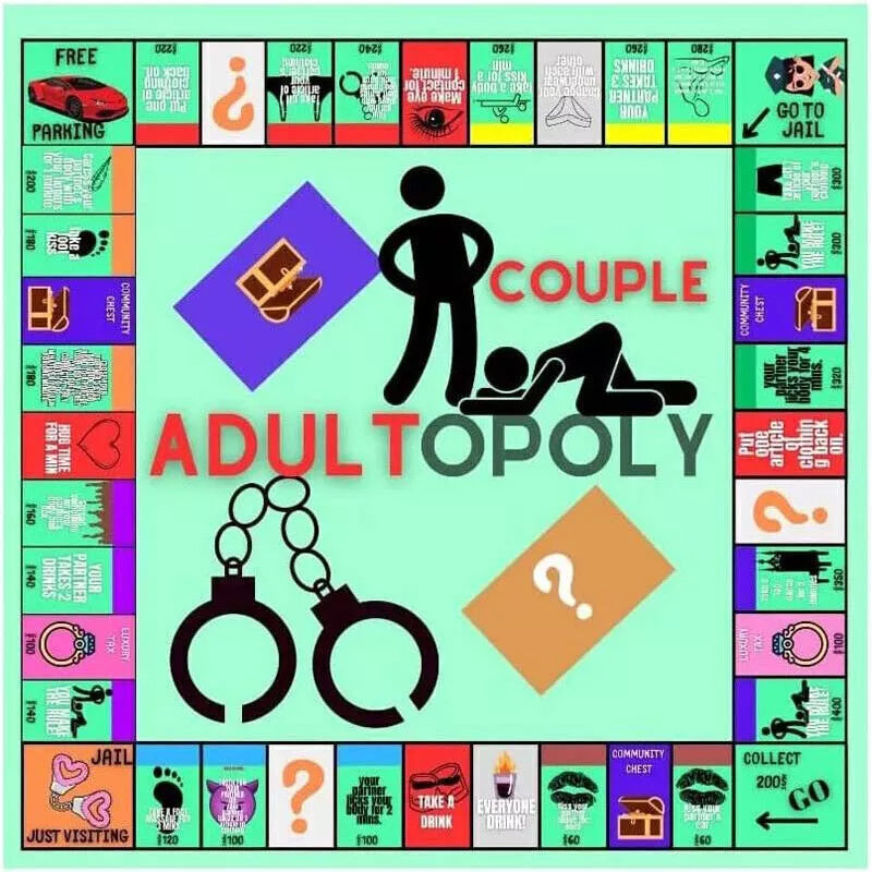 Adultopoly Board Game for Hilarious Couples Date Nights