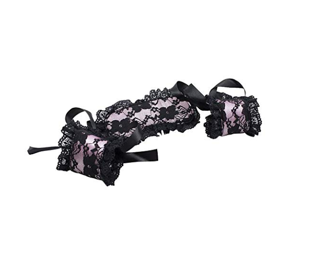 Lace Blindfold and Handcuffs Costume Set for Role Play