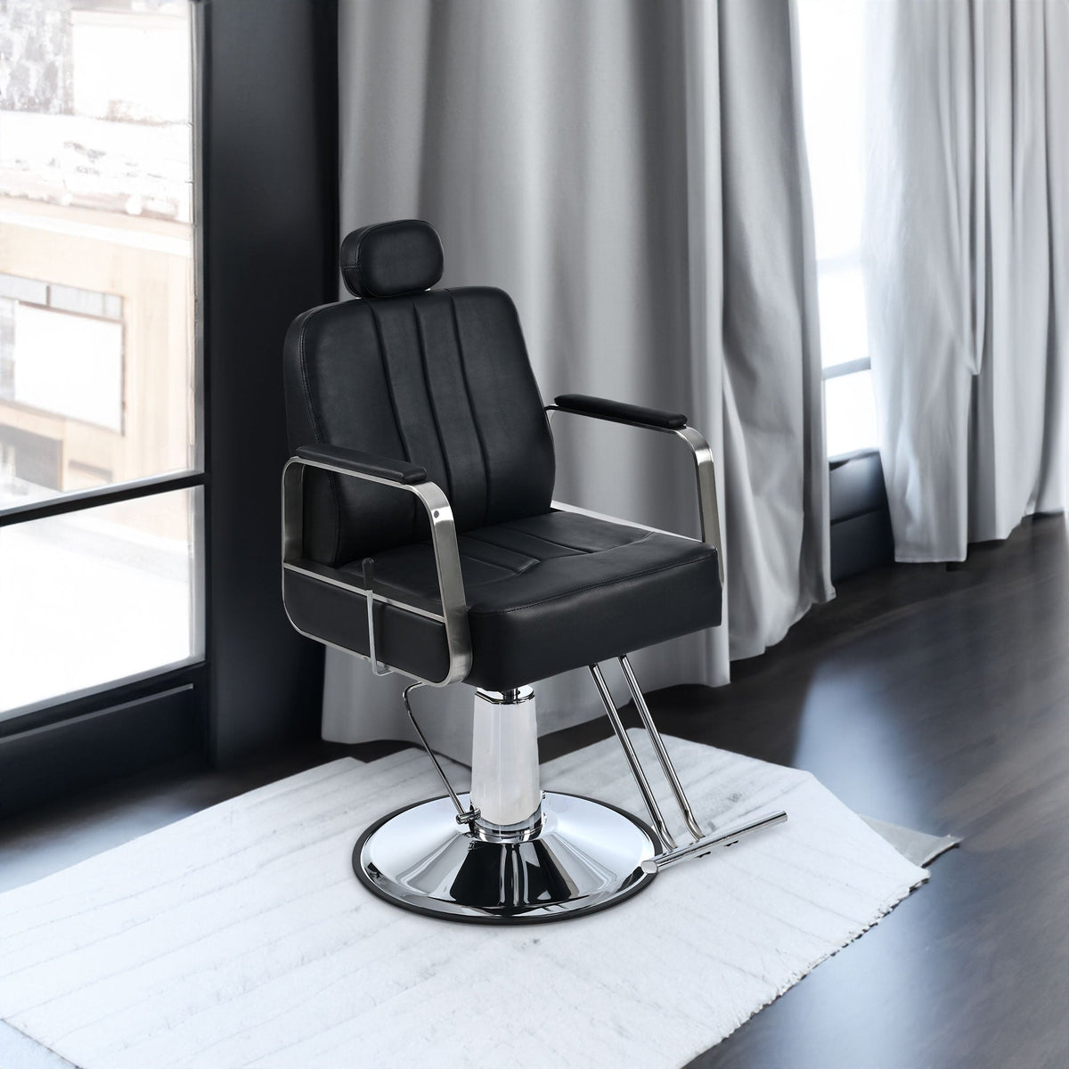 Hydraulic Salon Chair, 400 lb Capacity, 360° Swivel