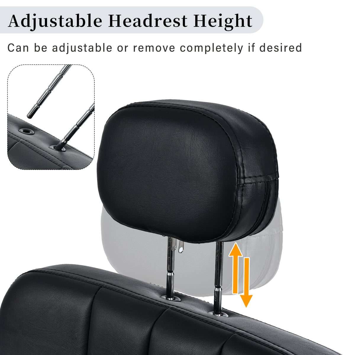 Hydraulic Salon Chair, 400 lb Capacity, 360° Swivel