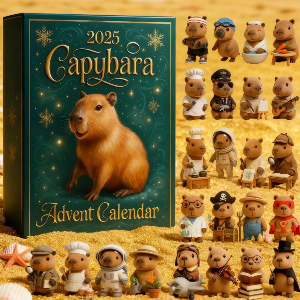 Capybara Advent Calendar Christmas Gift Countdown Box