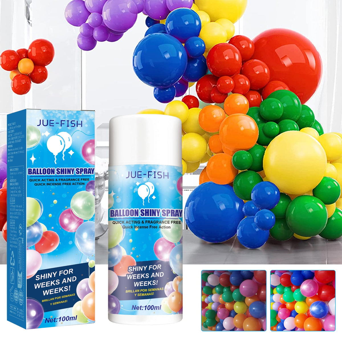 Balloon Shine Spray for Long-Lasting Glossy Displays