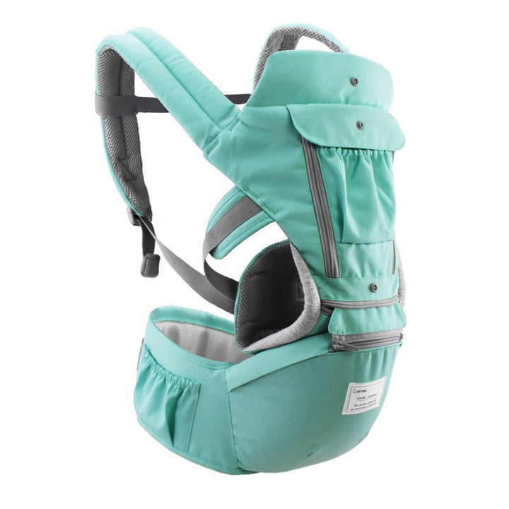 Baby Carrier With Ergonomic Hip Seat & Travel Storage