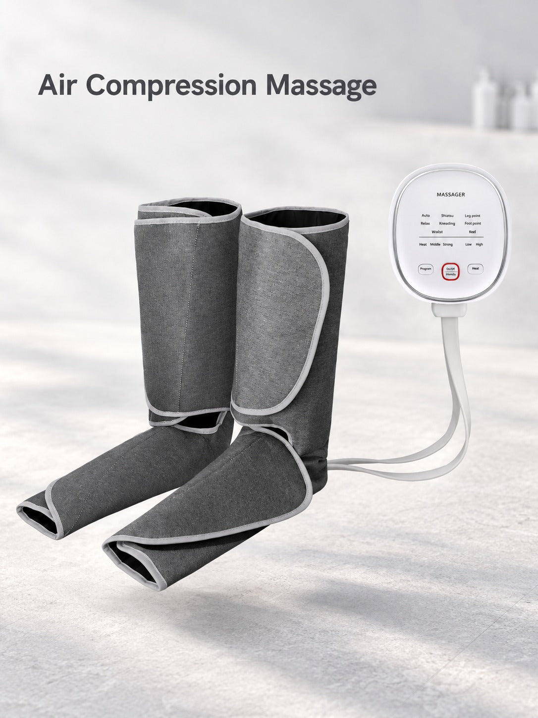 Air Compression Leg Massager with Heat for Tired Legs
