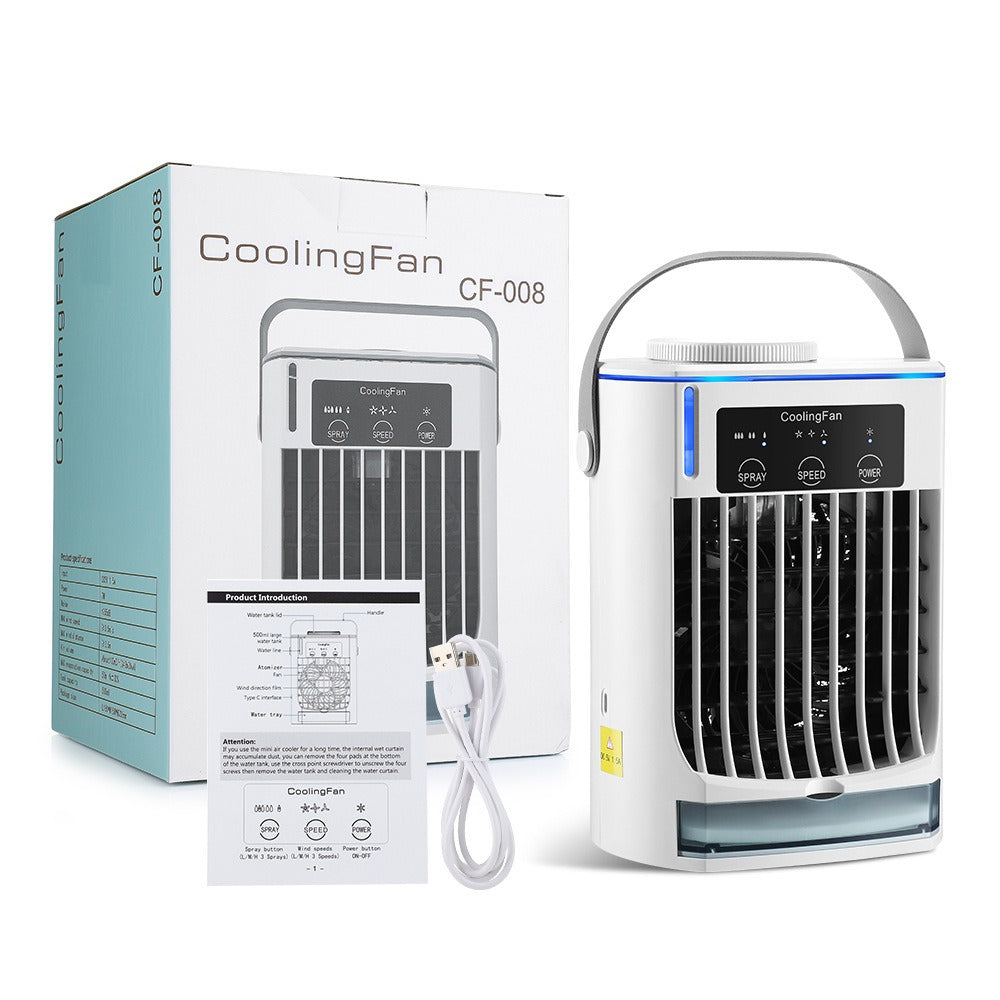 Portable Air Cooler Fan with Mist for Desk & Bedside