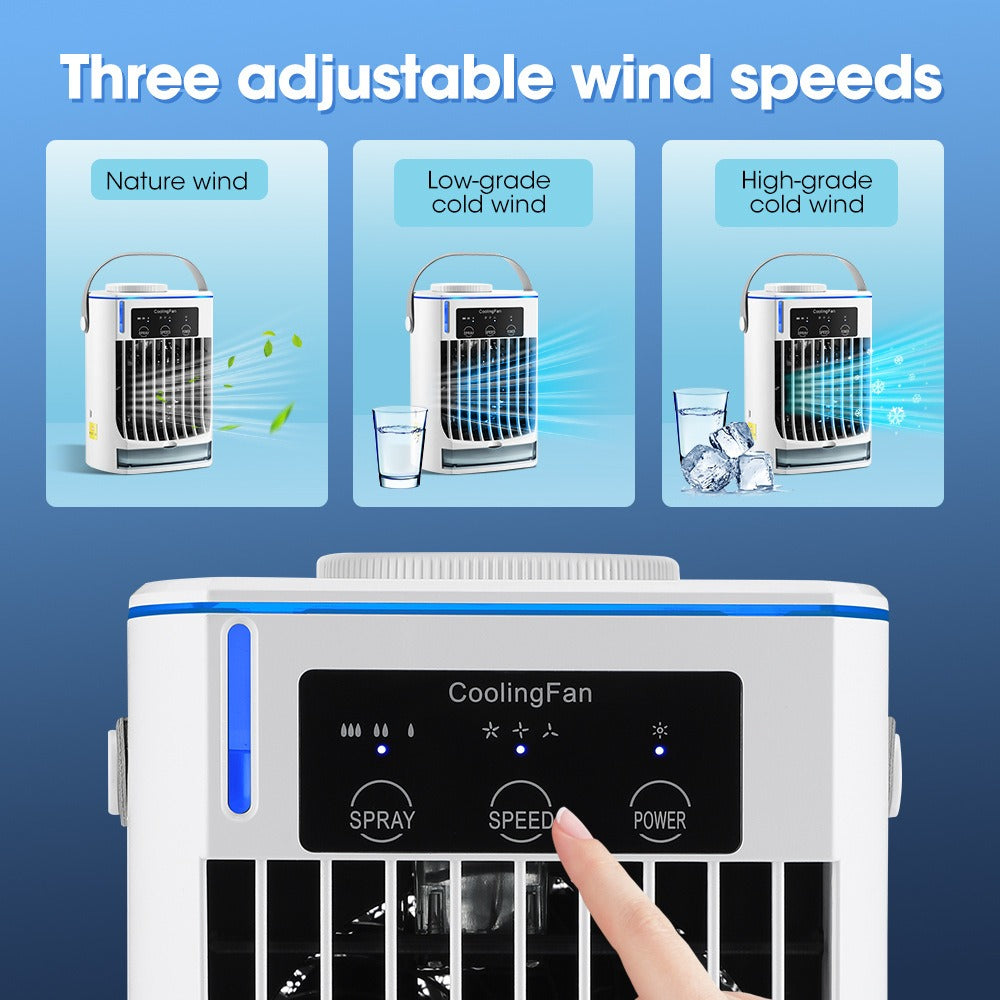 Portable Air Cooler Fan with Mist for Desk & Bedside
