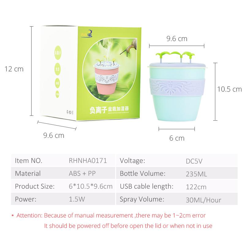 Bonsai Desk Humidifier: Quiet Cute Mist for Your Desk