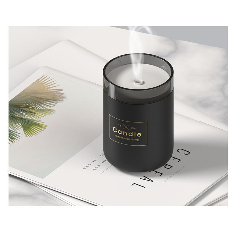 Candle-Style Ultrasonic Humidifier with Warm Ambient Glow