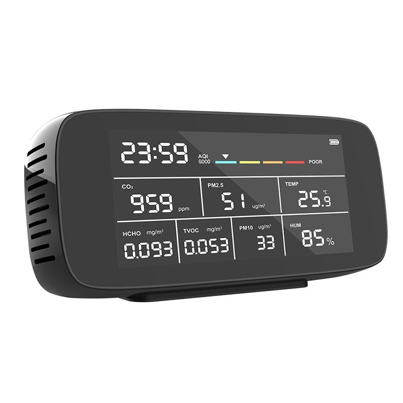 9-in-1 Air Quality Monitor: CO2, PM2.5, Formaldehyde