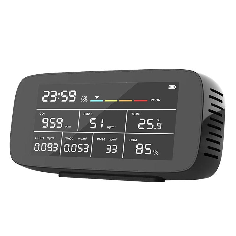 9-in-1 Air Quality Monitor: CO2, PM2.5, Formaldehyde