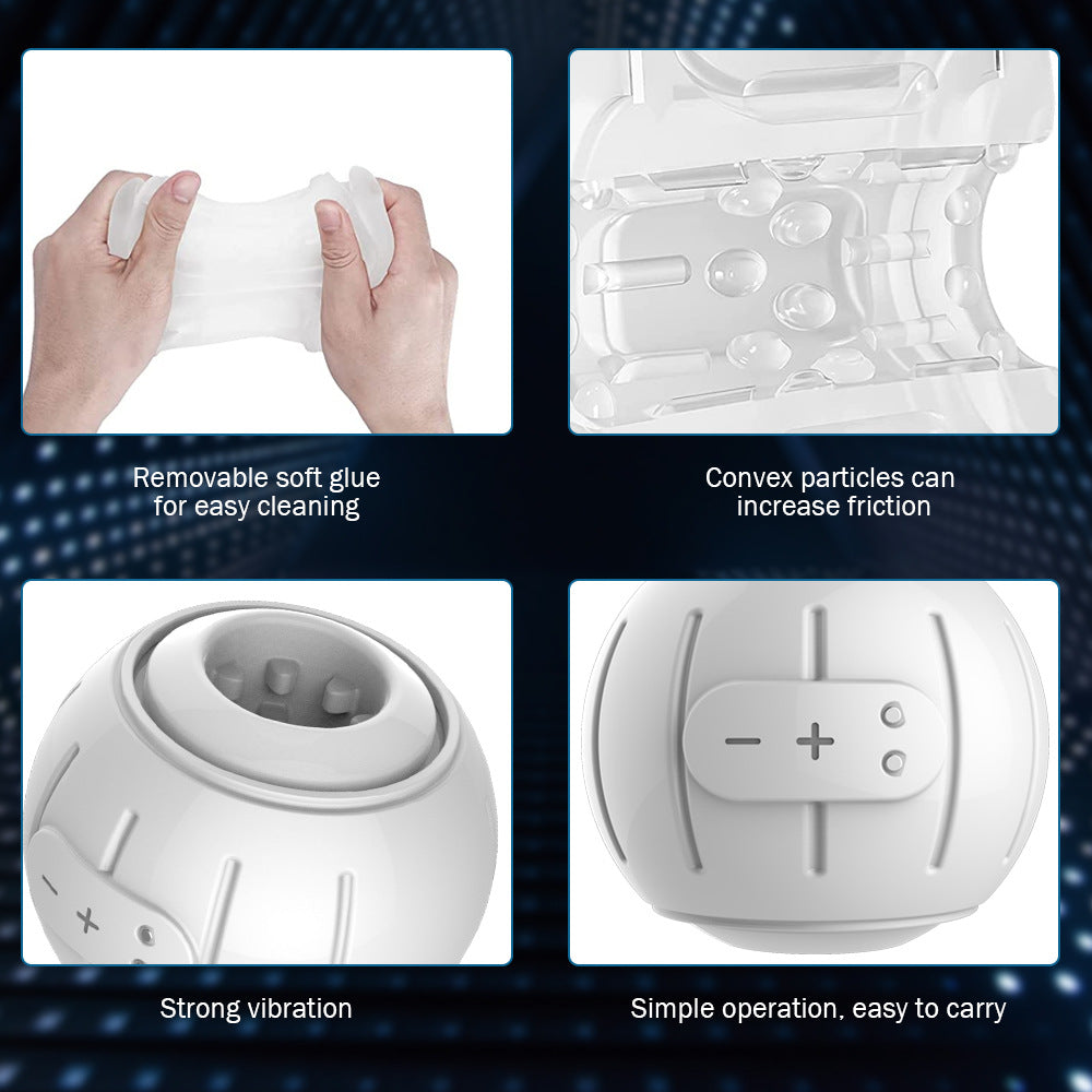 Male Masturbator with 10-Mode Vibration Trainer