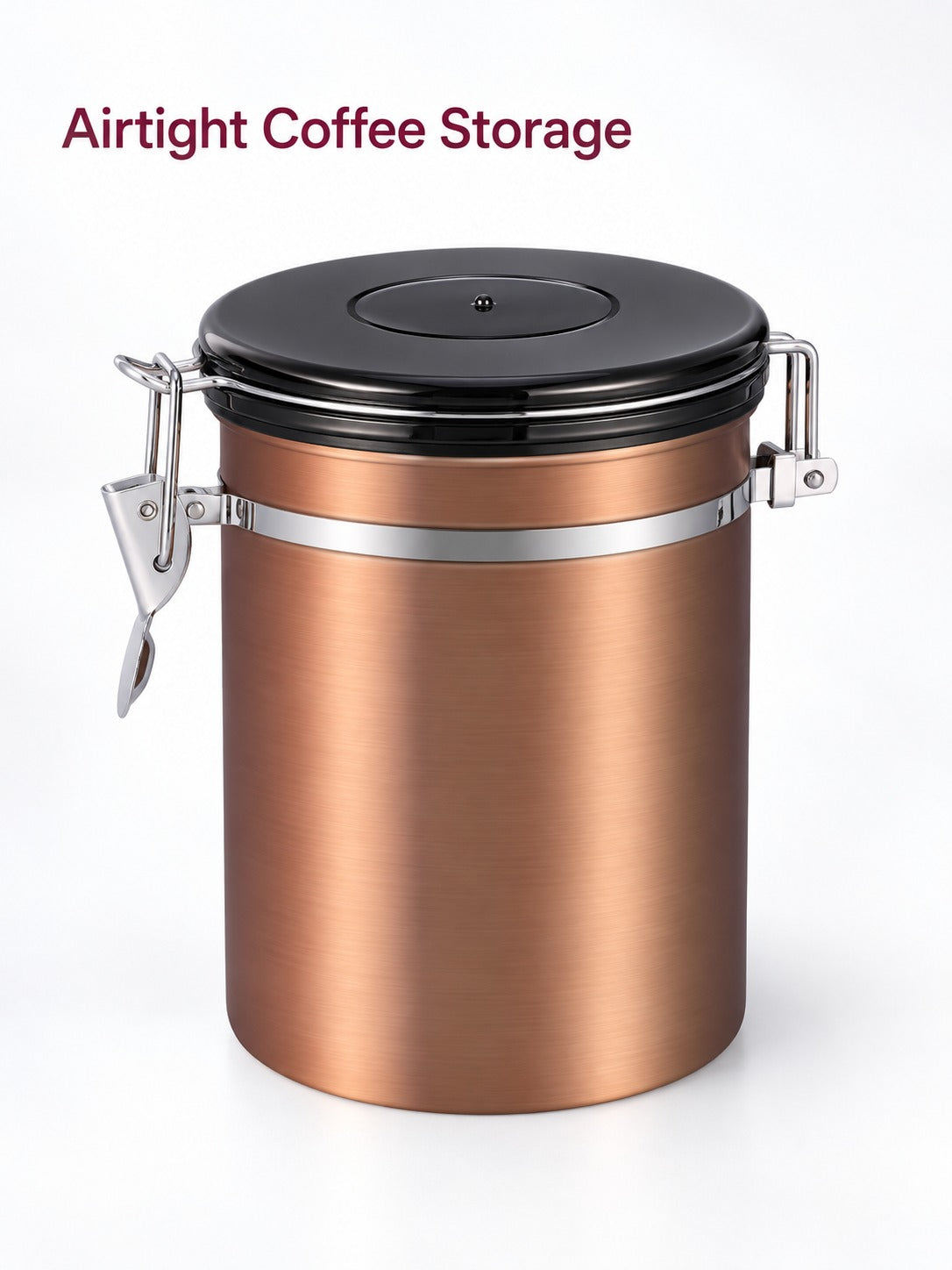 Airtight Coffee Canister 1.5L for Beans and Grounds