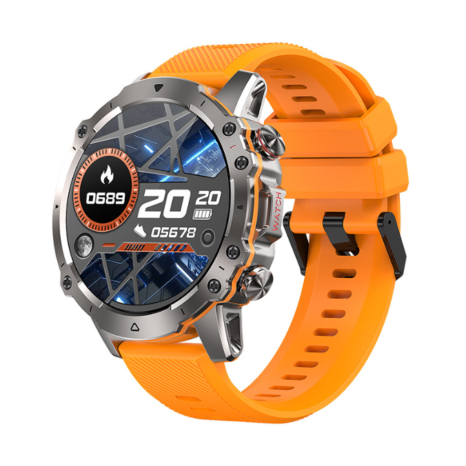 Rugged HD Smartwatch with Heart Rate & Bluetooth Calls